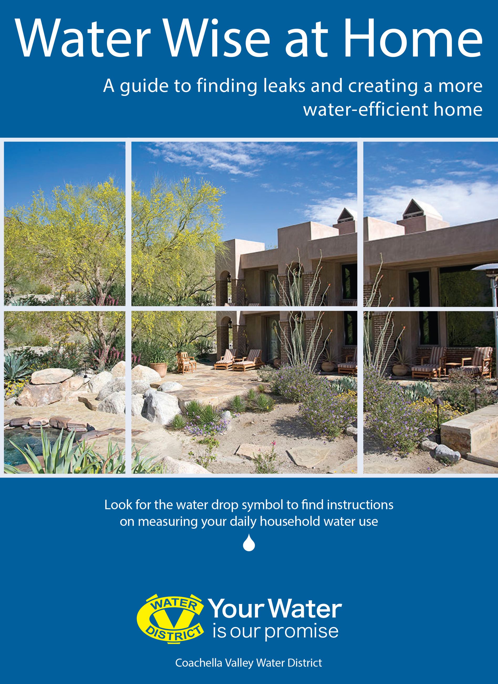 Water Wise At Home A guide to finding leaks brochure cover Opens in new window