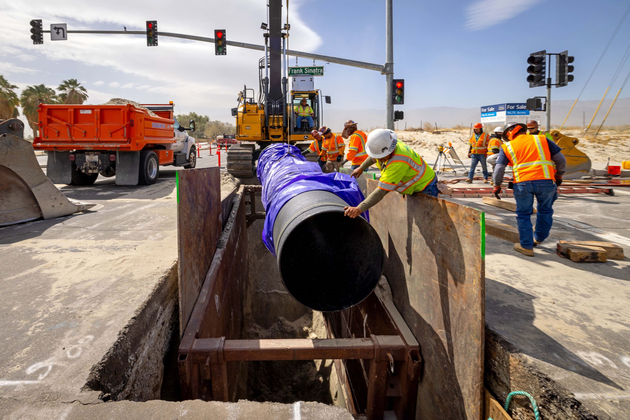 Nonpotable Pipeline Trench and Pipe